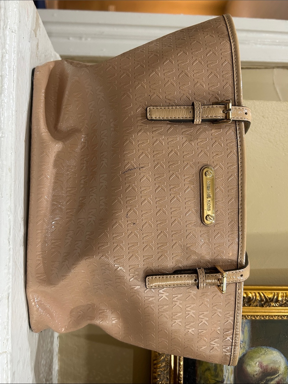 Michael Kors nude beige tote